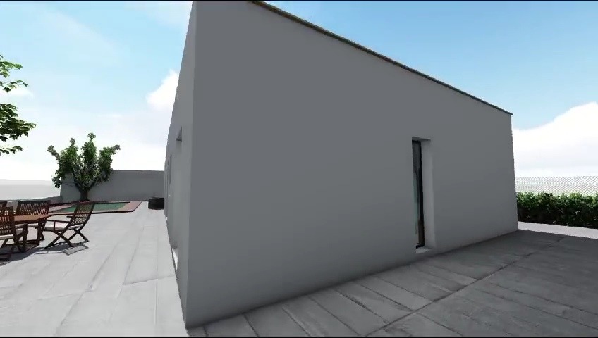 Contemporary house featuring a minimalist design