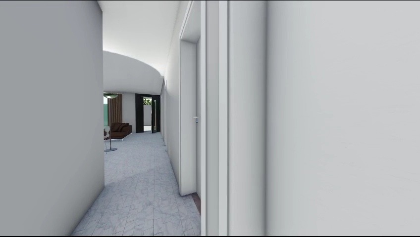 Family home with a fenced yard and walkway to the entrance